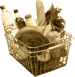 Groceries in a basket